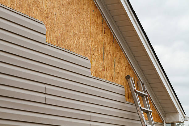 Professional Emergency Siding Repair technician working in Trinity, FL